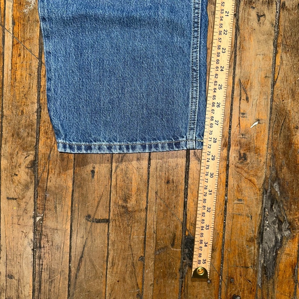 Levi's Jeans Women's 32 Blue Denim Low Pro Straight Distressed‎ Pocket Red Tab - Picture 7 of 9